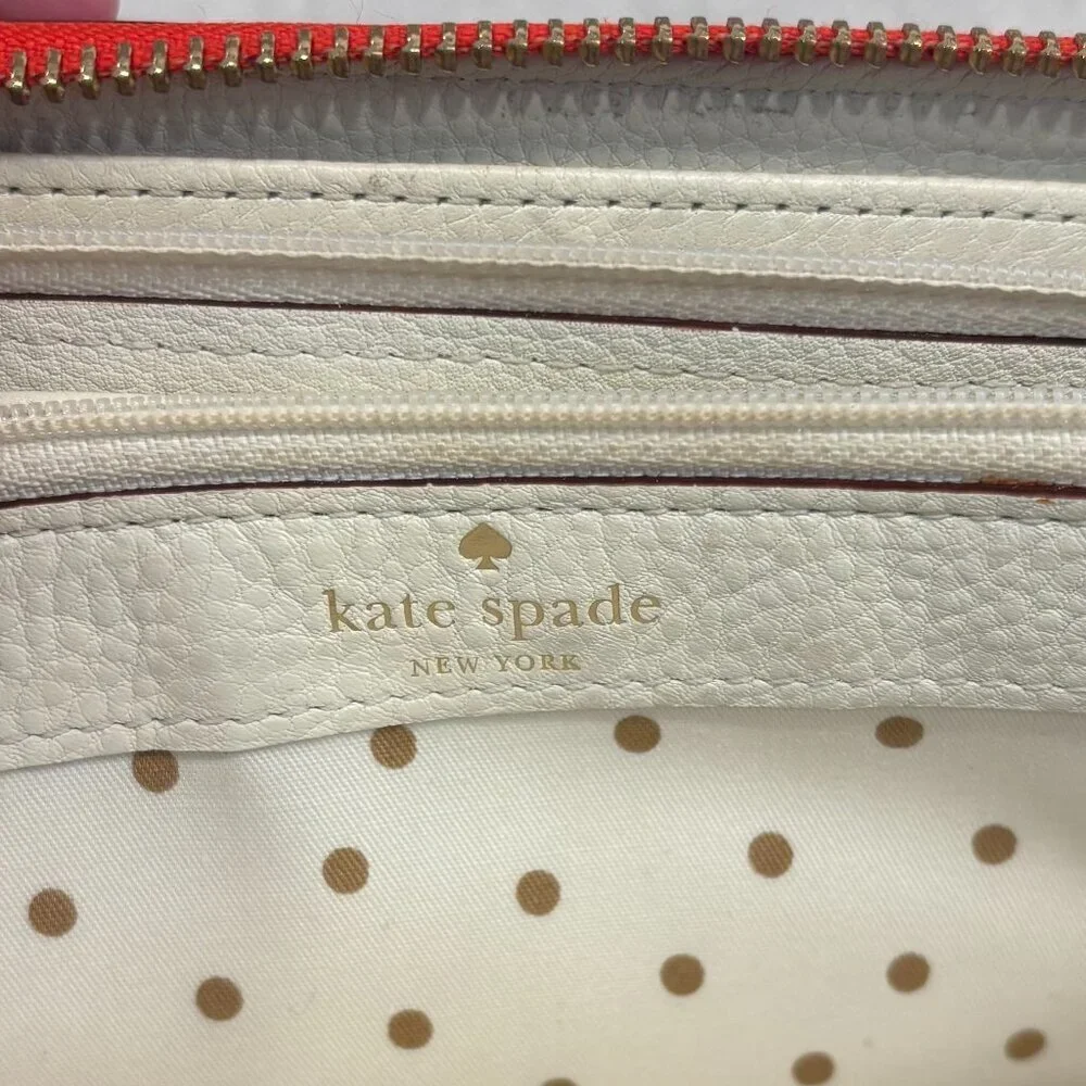 Kate Spade Zip-Around Continental Wallet - Coral/Orange